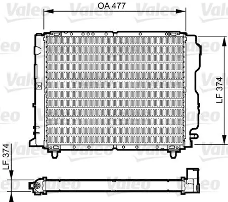 Handler.Part Radiator, engine cooling Valeo 730319 1