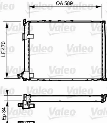 Handler.Part Radiator, engine cooling Valeo 730548 1