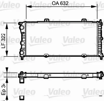 Handler.Part Radiator, engine cooling Valeo 730981 1