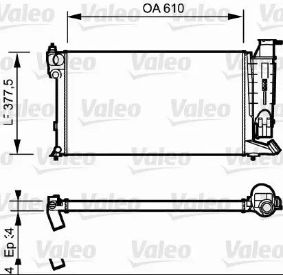 Handler.Part Radiator, engine cooling Valeo 730985 1