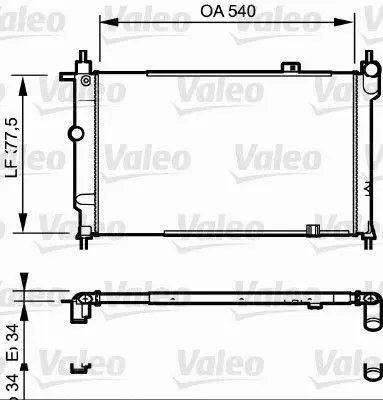 Handler.Part Radiator, engine cooling Valeo 730993 1