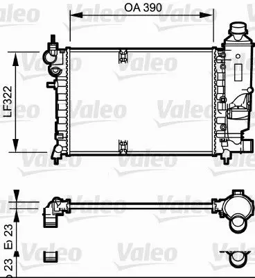 Handler.Part Radiator, engine cooling Valeo 731528 1