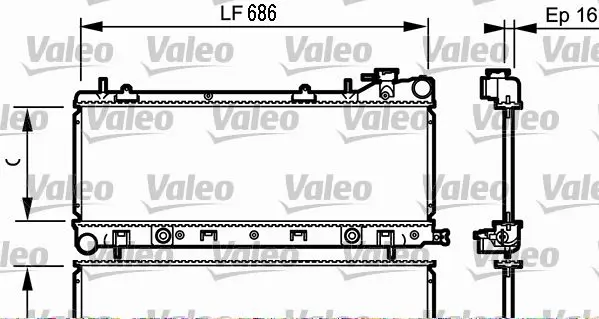 Handler.Part Radiator, engine cooling Valeo 734577 1