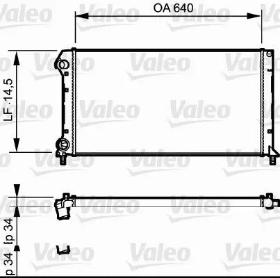 Handler.Part Radiator, engine cooling Valeo 735171 1