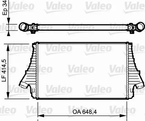 Handler.Part Intercooler, charger Valeo 818818 1