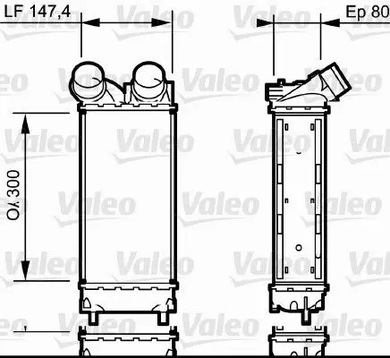 Handler.Part Intercooler, charger Valeo 818837 1