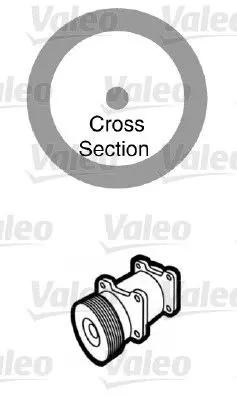 Handler.Part Seal, coolant tube Valeo 509171 1