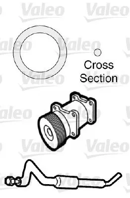 Handler.Part Seal, coolant tube Valeo 509739 1