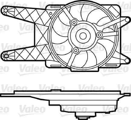 Handler.Part Fan, radiator Valeo 698562 1