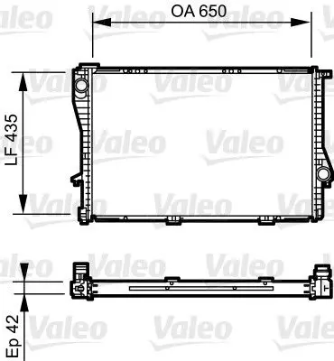 Handler.Part Radiator, engine cooling Valeo 735233 1