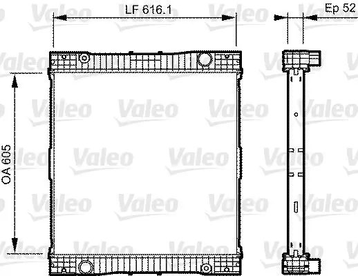 Handler.Part Radiator, engine cooling Valeo 735303 1