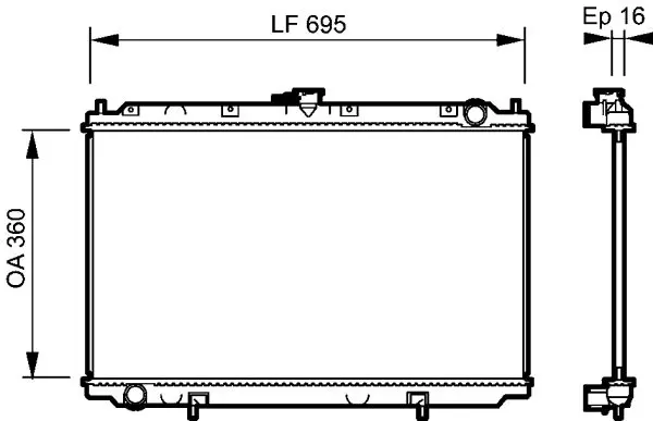 Handler.Part Radiator, engine cooling Valeo 732528 1