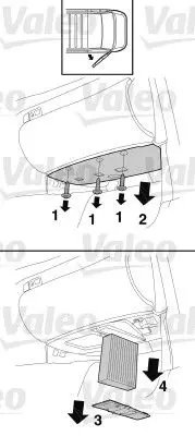 Handler.Part Filter, interior air Valeo 716024 1