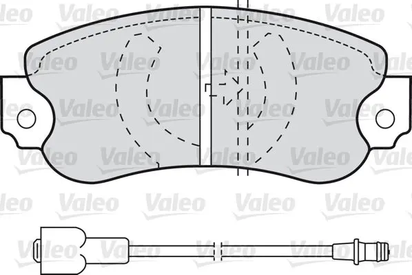 Handler.Part Brake pad set, disc brake Valeo 598162 1