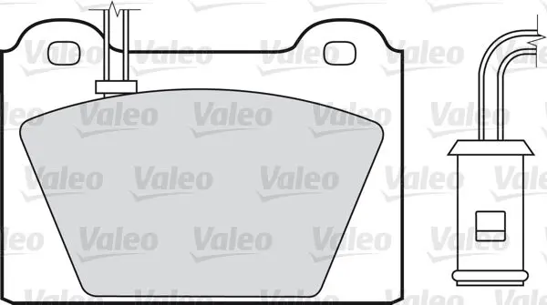 Handler.Part Brake pad set, disc brake Valeo 598117 1