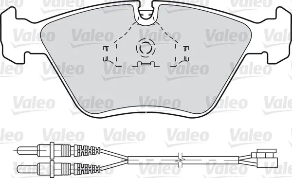 Handler.Part Brake pad set, disc brake Valeo 598281 1