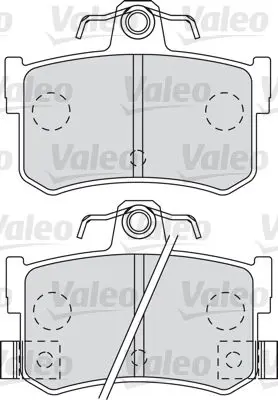 Handler.Part Brake pad set, disc brake Valeo 598903 1