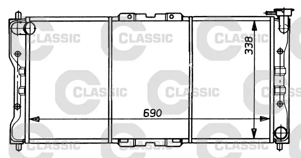 Handler.Part Radiator, engine cooling Valeo 231073 1