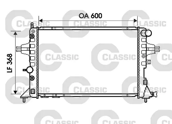 Handler.Part Radiator, engine cooling Valeo 234388 1