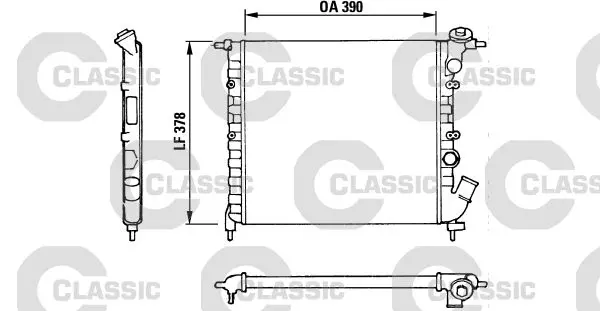 Handler.Part Radiator, engine cooling Valeo 316655 1