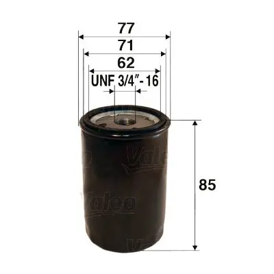 Handler.Part Oil filter Valeo 586073 1