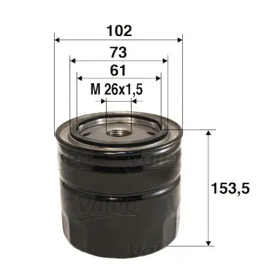 Handler.Part Oil filter Valeo 586085 1