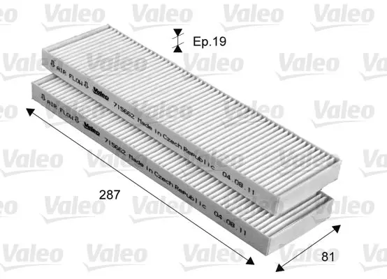 Handler.Part Filter, interior air Valeo 715662 1