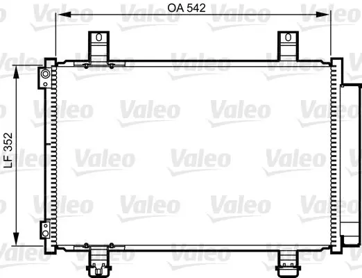 Handler.Part Condenser, air conditioning Valeo 814219 1