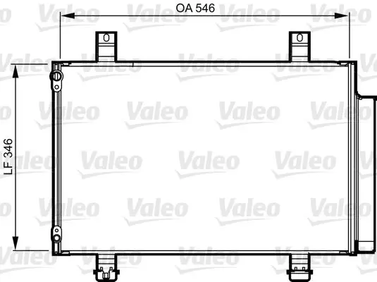 Handler.Part Condenser, air conditioning Valeo 814237 1