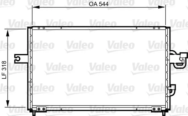 Handler.Part Condenser, air conditioning Valeo 814255 1