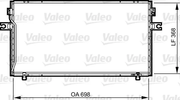 Handler.Part Condenser, air conditioning Valeo 814256 1