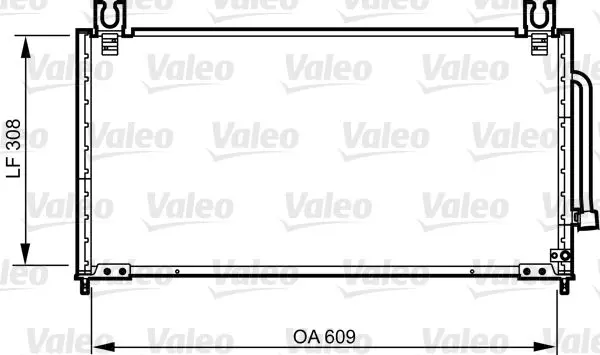 Handler.Part Condenser, air conditioning Valeo 814257 1