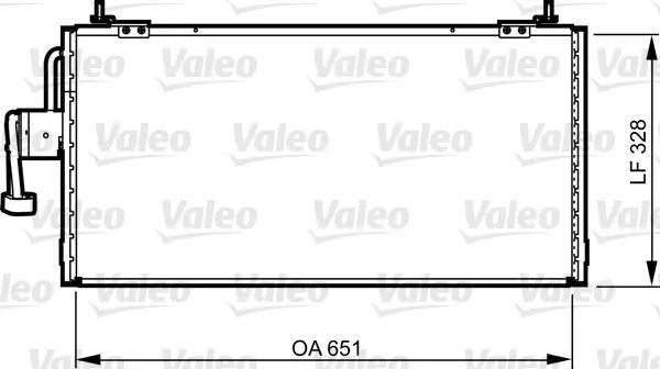 Handler.Part Condenser, air conditioning Valeo 814260 1