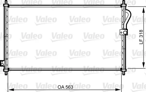 Handler.Part Condenser, air conditioning Valeo 814302 1