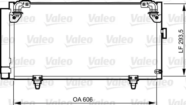 Handler.Part Condenser, air conditioning Valeo 814314 1