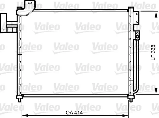 Handler.Part Condenser, air conditioning Valeo 814316 1