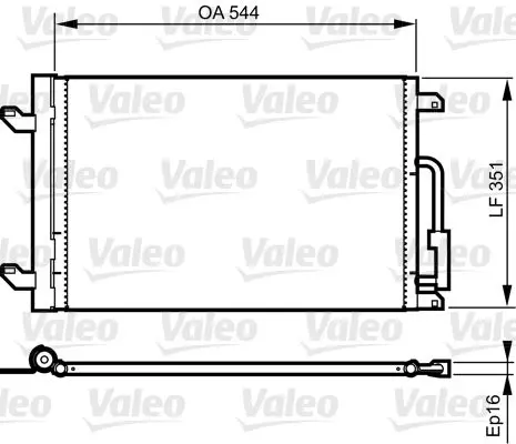 Handler.Part Condenser, air conditioning Valeo 814198 1