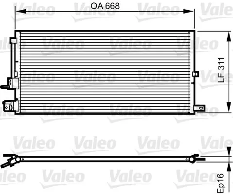 Handler.Part Condenser, air conditioning Valeo 814199 1