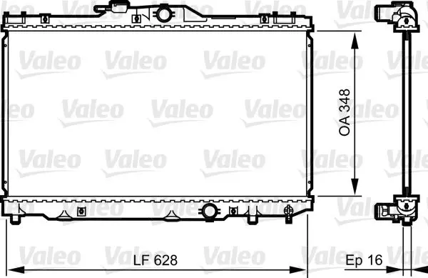 Handler.Part Radiator, engine cooling Valeo 735415 1