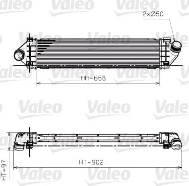 Handler.Part Intercooler, charger Valeo 818246 1