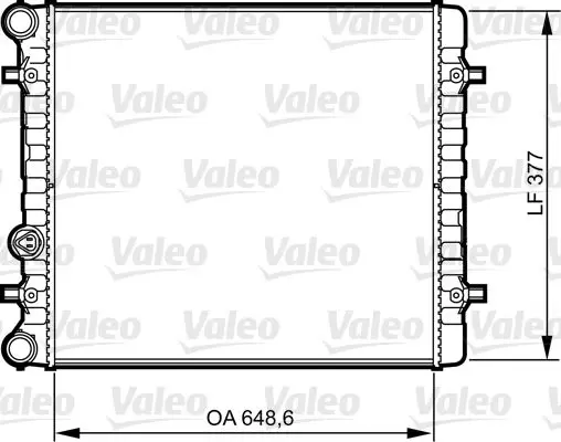 Handler.Part Radiator, engine cooling Valeo 732396 1