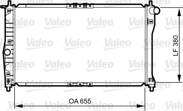 Handler.Part Radiator, engine cooling Valeo 734252 1