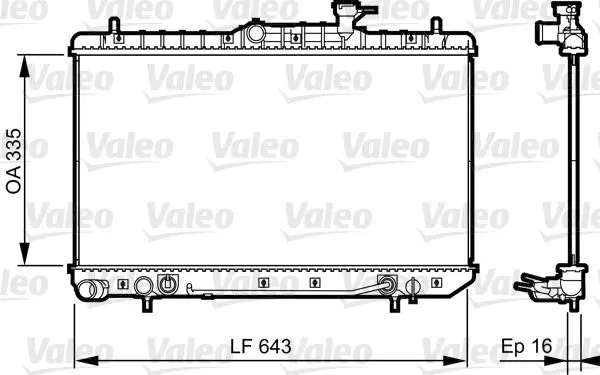 Handler.Part Radiator, engine cooling Valeo 734960 1