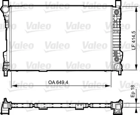 Handler.Part Radiator, engine cooling Valeo 735144 1