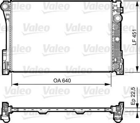 Handler.Part Radiator, engine cooling Valeo 735285 1