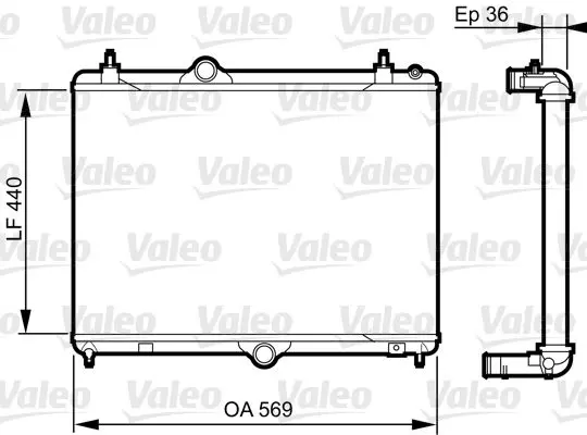 Handler.Part Radiator, engine cooling Valeo 735371 1