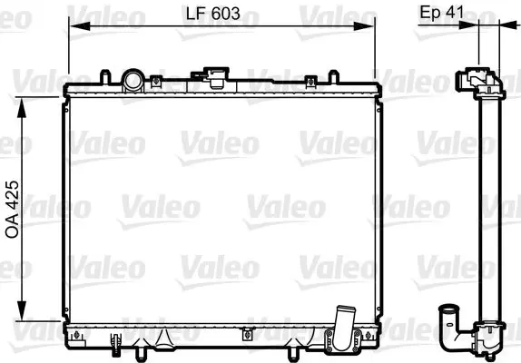 Handler.Part Radiator, engine cooling Valeo 735428 1