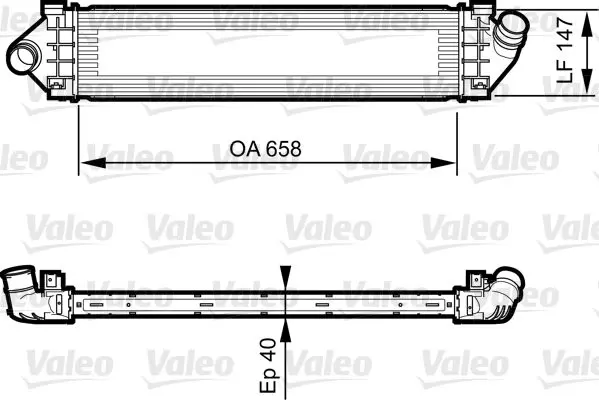 Handler.Part Intercooler, charger Valeo 818239 1