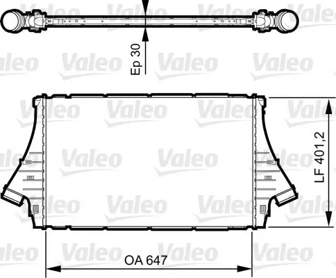 Handler.Part Intercooler, charger Valeo 818840 1