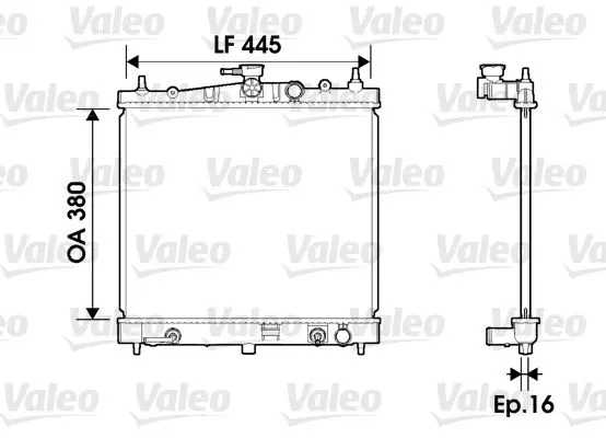 Handler.Part Radiator, engine cooling Valeo 734247 1